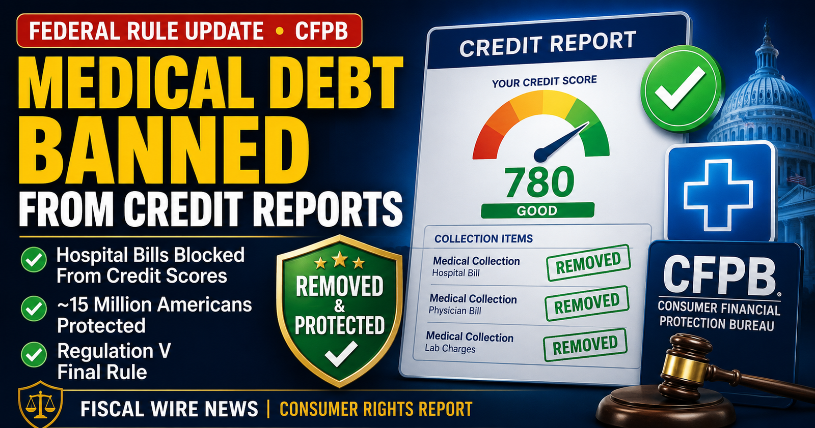 Medical Debt Banned From Credit Reports Under New CFPB Rule
